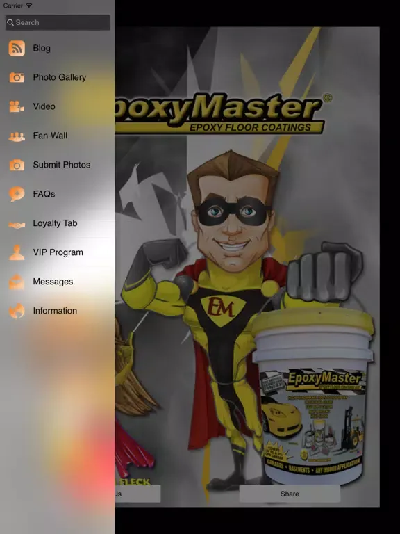 EpoxyMaster Mobile App iPad 應用截圖