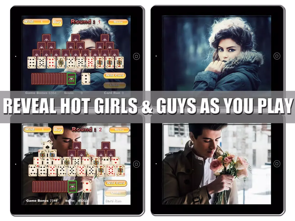 تصاویر Sexy Solitaire for hot girls & guys iPad 