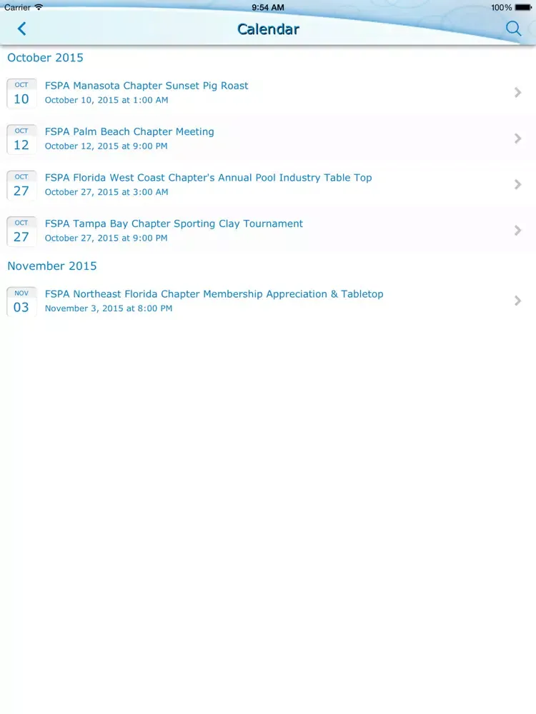 صور FL Swimming Pool Assn. iPad 