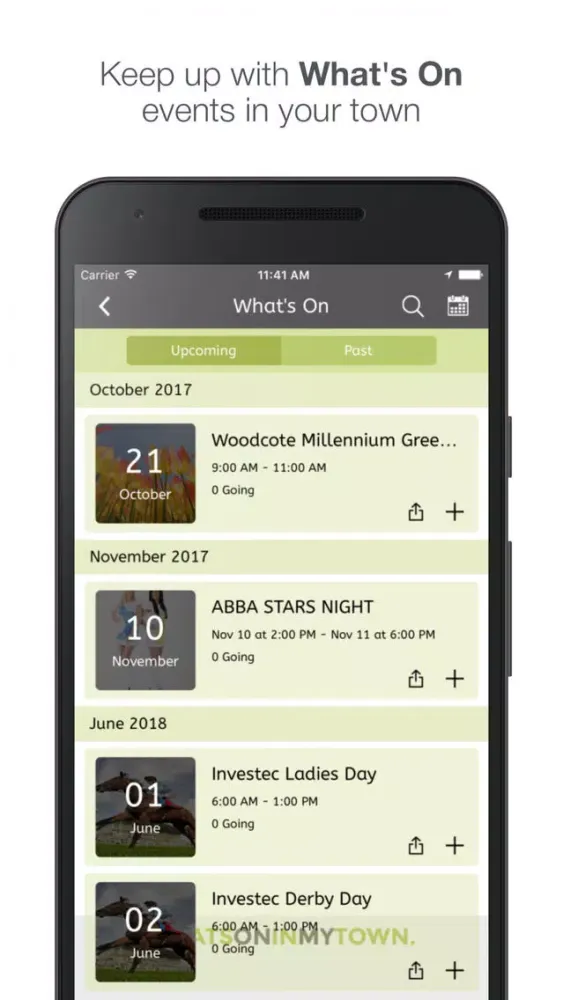 What's On In My Town سکرین شاٹس