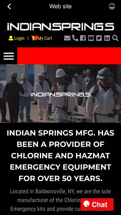 Ảnh chụp màn hình của Indian Springs Mfg. App