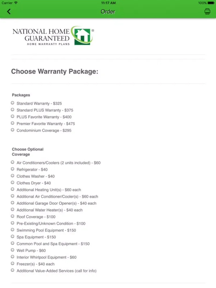 National Home Guaranteed iPad  سکرین شاٹس