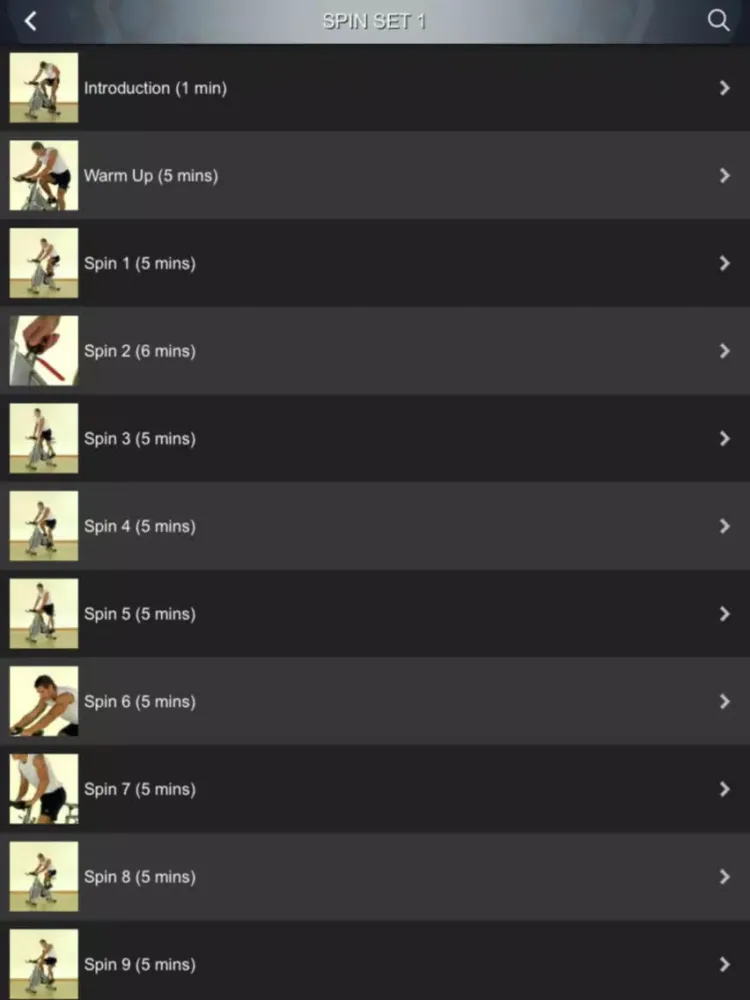 Captures d'écran de Spin Cycling Class Videos iPad 