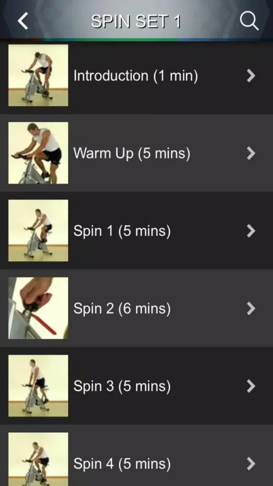 Captures d'écran de Spin Cycling Class Videos