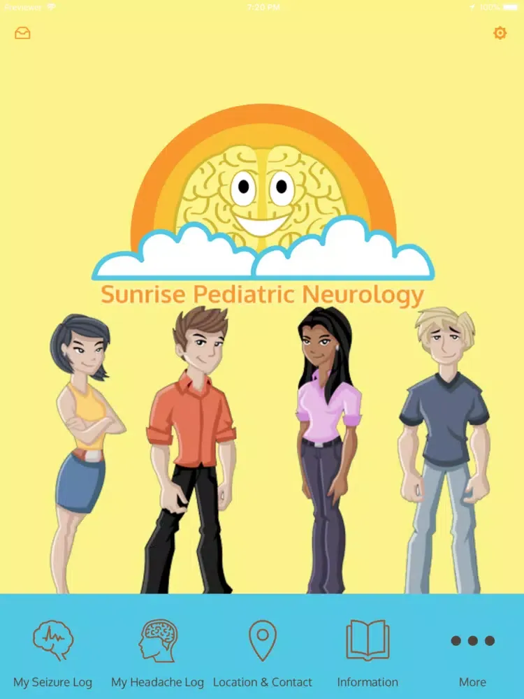 Tangkapan layar Sunrise Pediatric Neurology iPad 