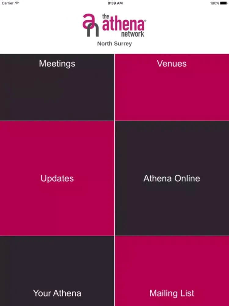Athena Network North Surrey iPad 應用截圖