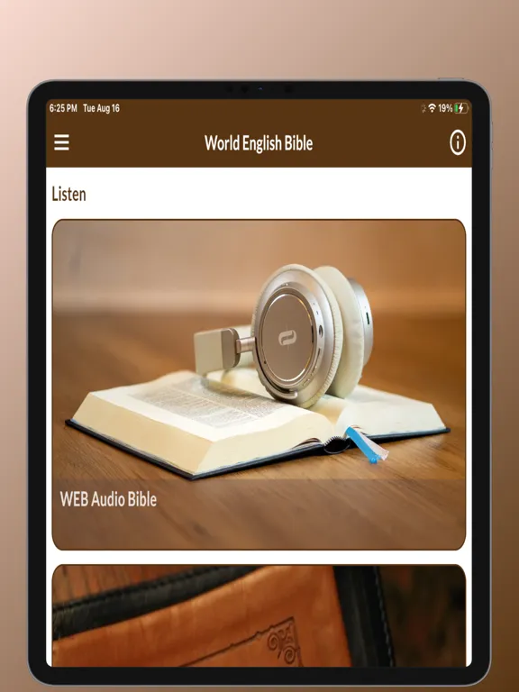 World English Bible WEB Audio iPad 應用截圖