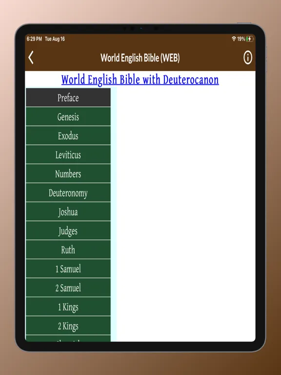 World English Bible WEB Audio iPad 應用截圖