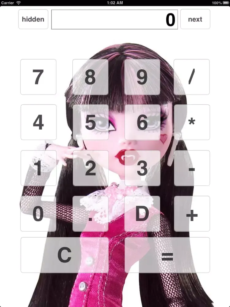 Calculator Monster High iPad 应用截图