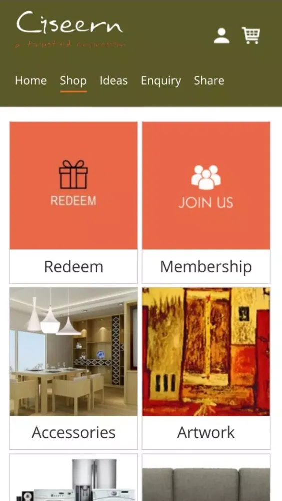 Zrzuty ekranu Ciseern Interior Design