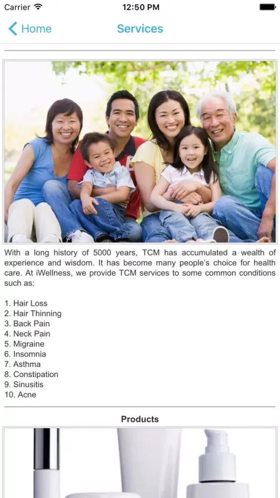 Capturas de pantalla de iWellness Holdings