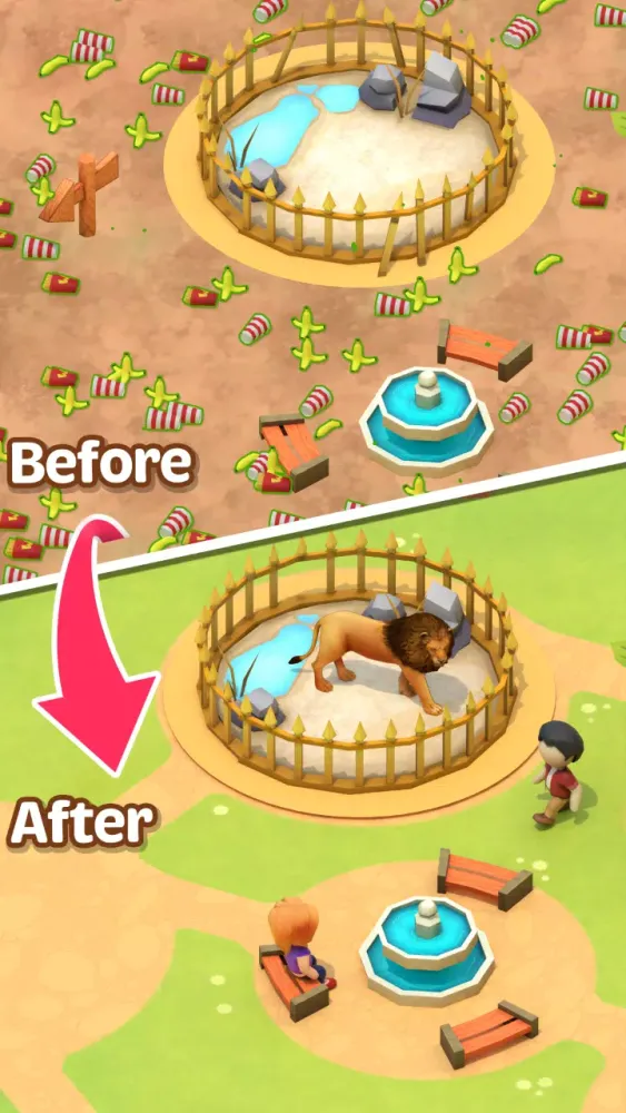 Tangkapan layar Zoo Cleaner Simulator