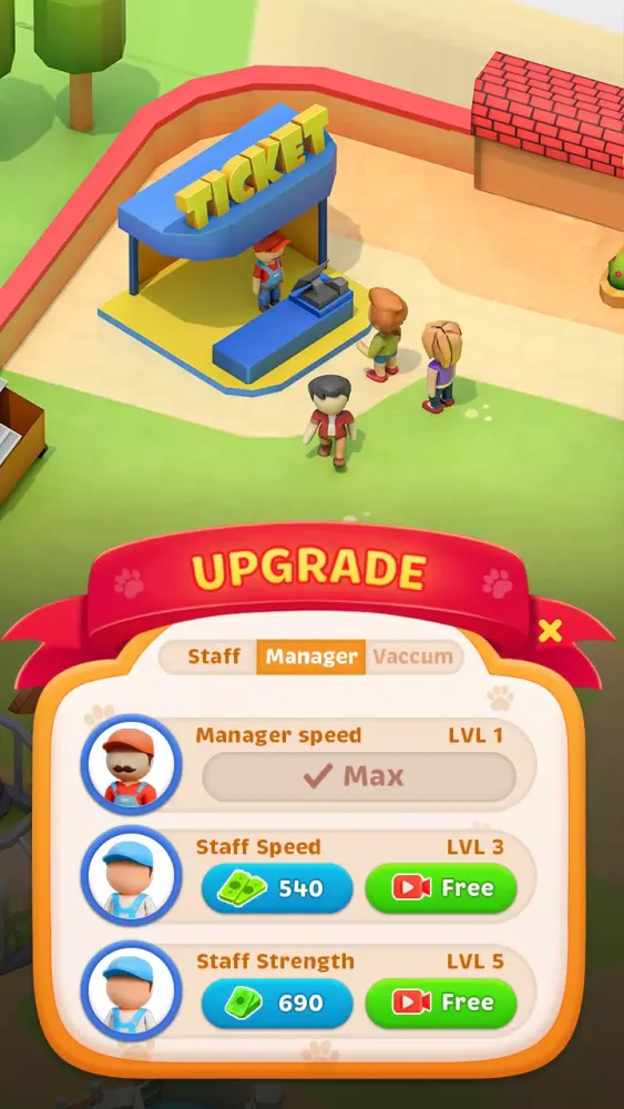 Tangkapan layar Zoo Cleaner Simulator