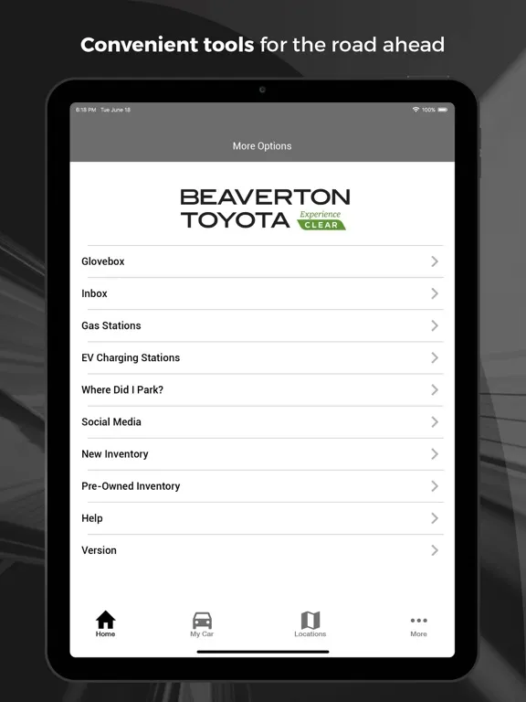 Beaverton Toyota Clear Care iPad 应用截图