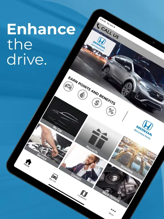 Tangkapan skrin Bob Lindsay Honda iPad 