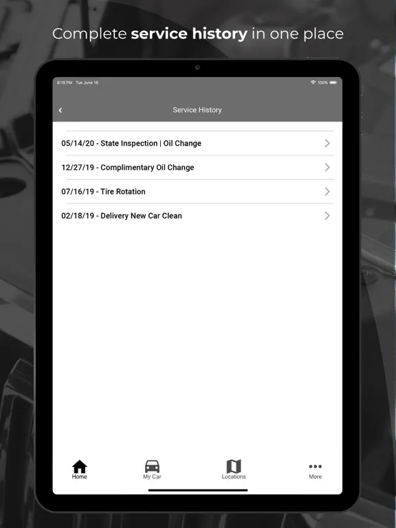 Tangkapan skrin Bob Lindsay Honda iPad 