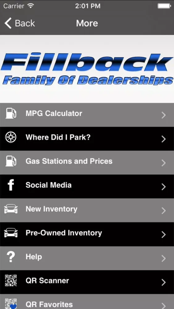 Скриншоты Fillback Family of Dealerships