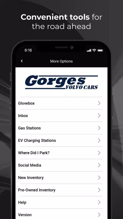 Tangkapan layar Gorges Volvo Rewards