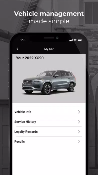 Tangkapan layar Gorges Volvo Rewards