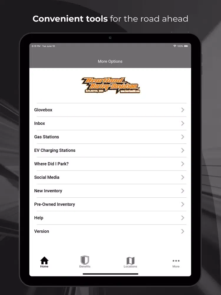 Heartland Harley-Davidson iPad 应用截图