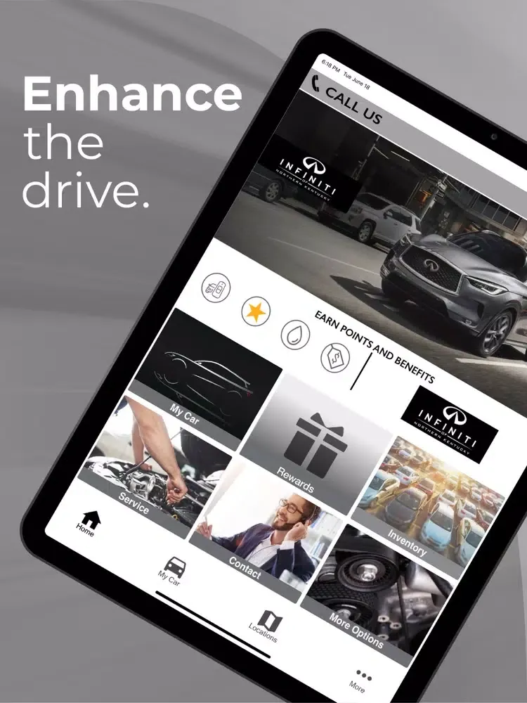 Infiniti VIP Rewards iPad  Screenshots