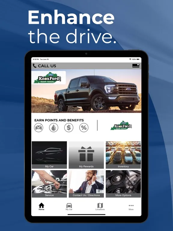 ภาพหน้าจอของ Knox Ford Advantage iPad 