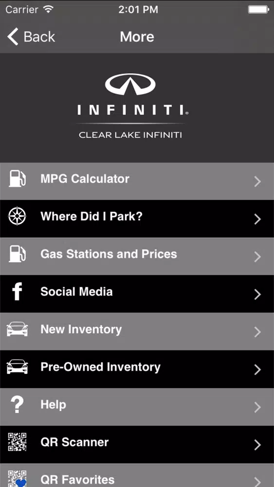 Скриншоты Clear Lake INFINITI