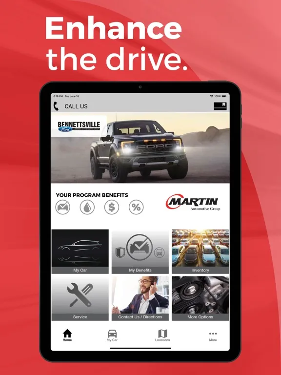 Скриншоты Martin Automotive Group iPad 