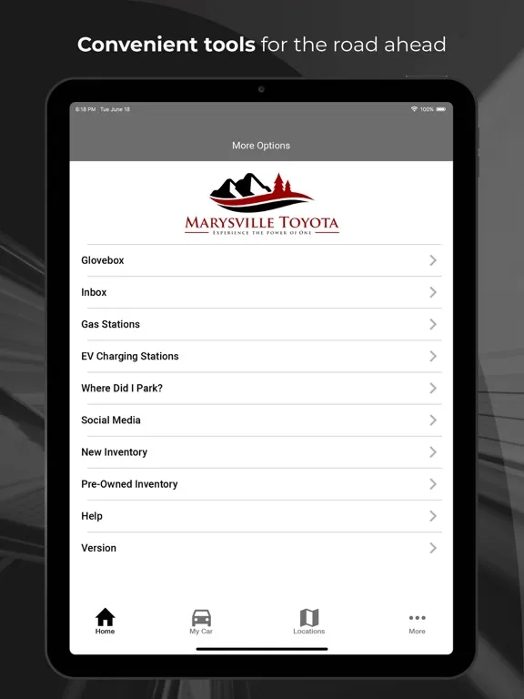 Zrzuty ekranu Marysville Toyota One iPad 