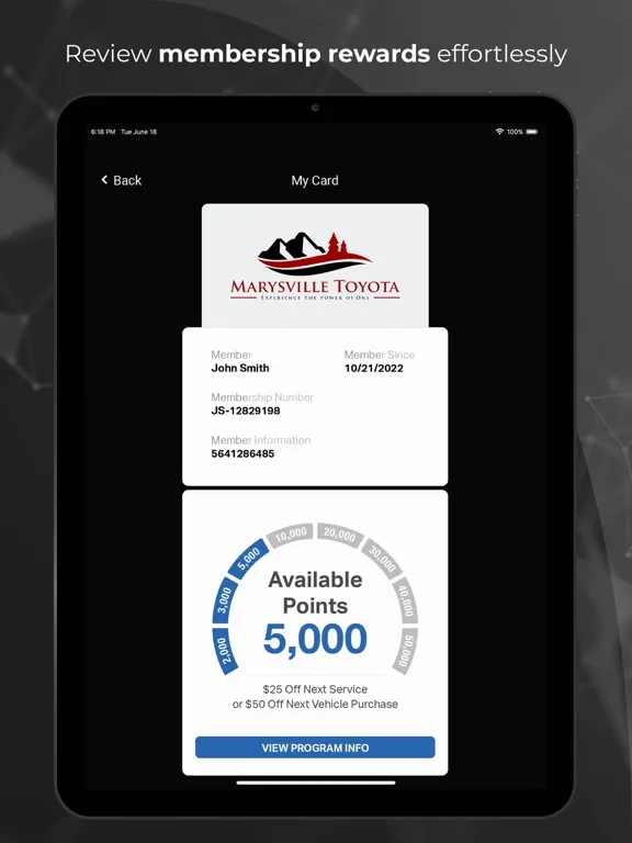 Zrzuty ekranu Marysville Toyota One iPad 