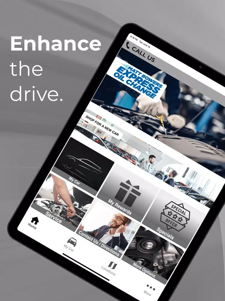 صور Matt Bowers Express Oil Change iPad 