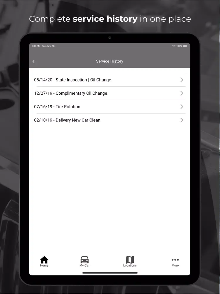 صور Matt Bowers Express Oil Change iPad 