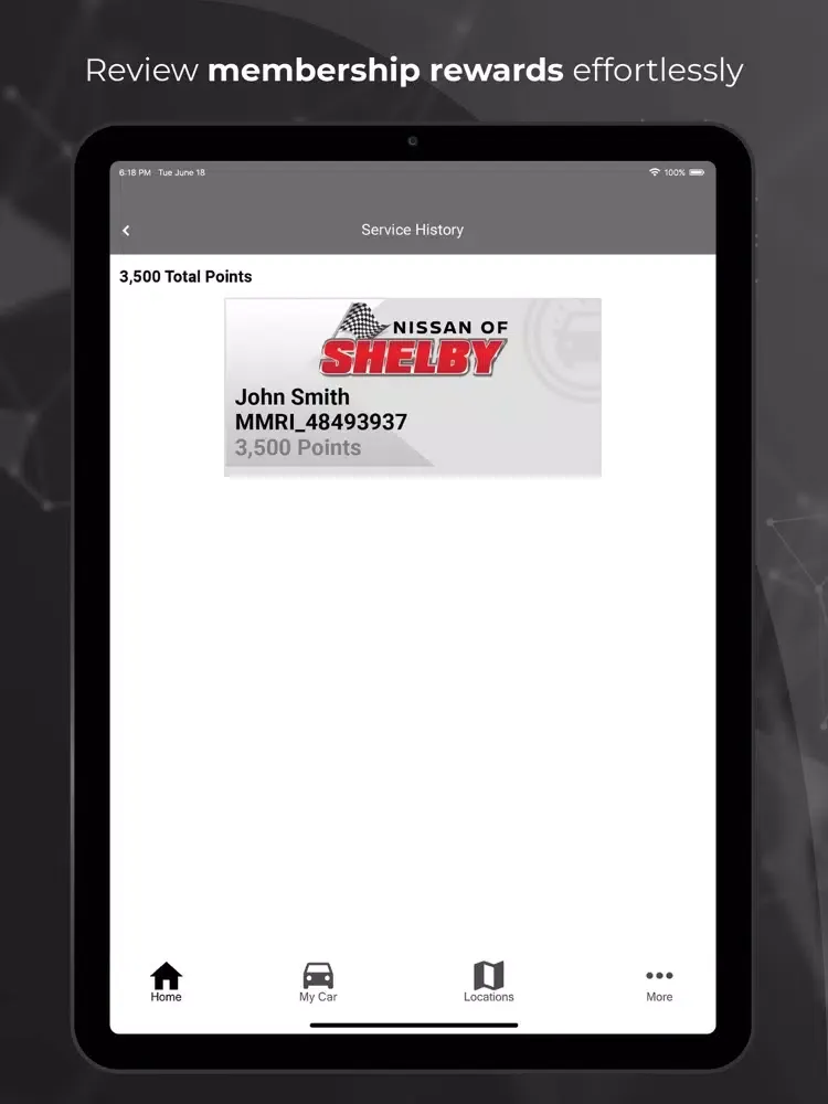 Nissan of Shelby iPad  スクリーンショット