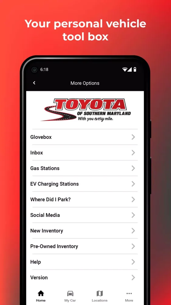 ภาพหน้าจอของ Toyota of Southern Maryland
