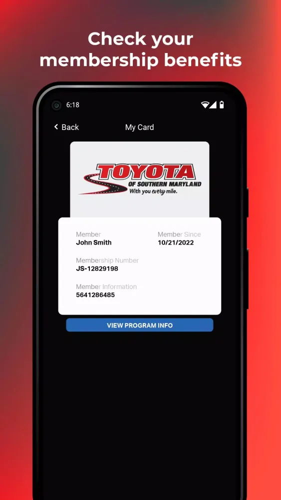 ภาพหน้าจอของ Toyota of Southern Maryland