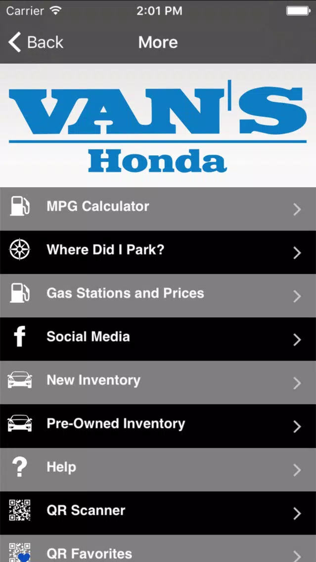 Van's Honda स्क्रीनशॉट