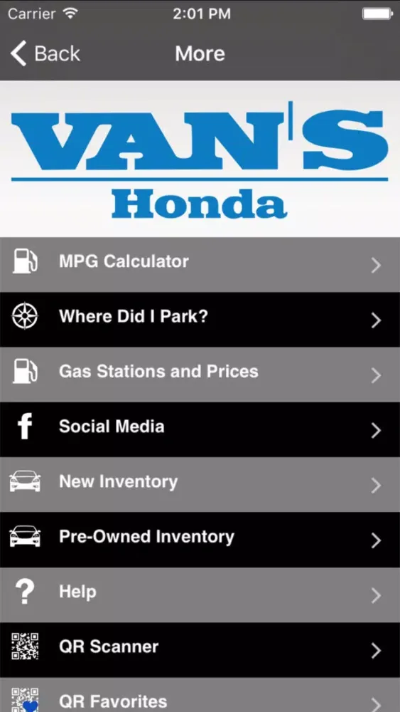 Van's Honda 스크린샷