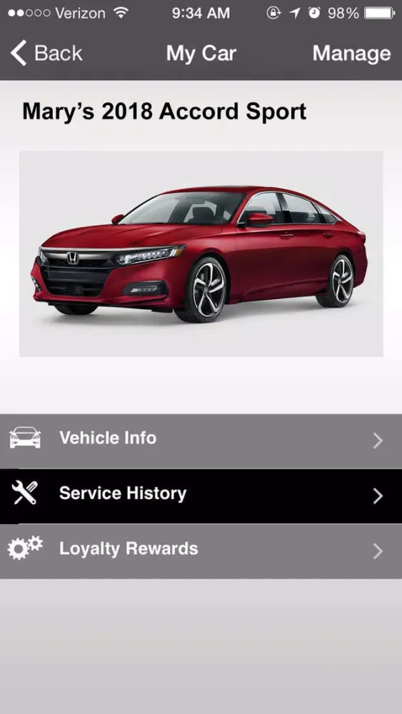 Van's Honda 스크린샷