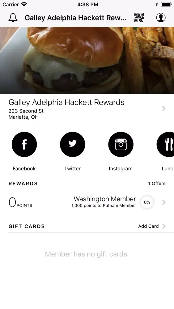 Zrzuty ekranu Galley Adelphia Hackett Reward
