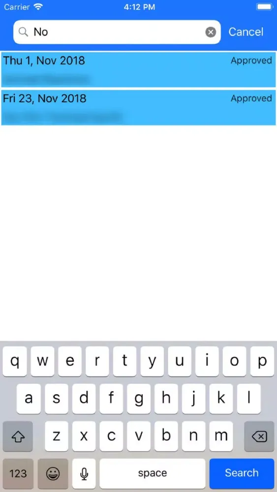 Captures d'écran de Mobile Aspects LeaveManagement