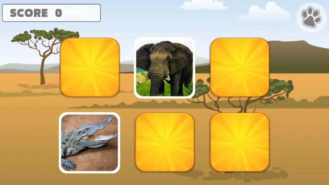 Animal Memory Matching Games for kids應用截圖