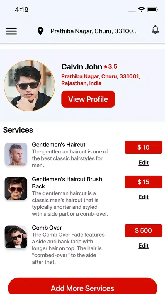 The Mobile Barber - Barber Screenshots