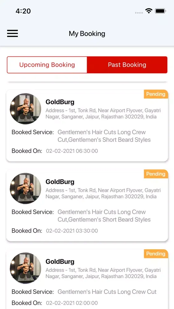 The Mobile Barber - Barber Screenshots