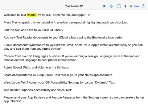 Text Reader - Language Pronunciation TTS (Text-to-Speech) iPad  Screenshots