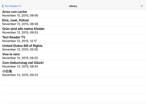 Text Reader - Language Pronunciation TTS (Text-to-Speech) iPad  Screenshots