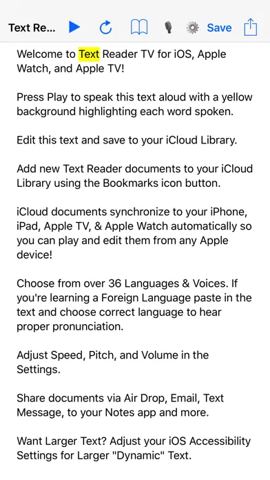 Text Reader - Language Pronunciation TTS (Text-to-Speech) Screenshots