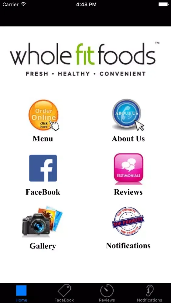 Ảnh chụp màn hình của Whole Fit Foods