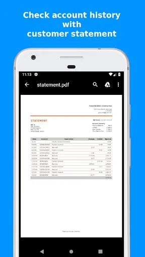 ภาพหน้าจอของ Mobilebiz Co: Invoice Maker