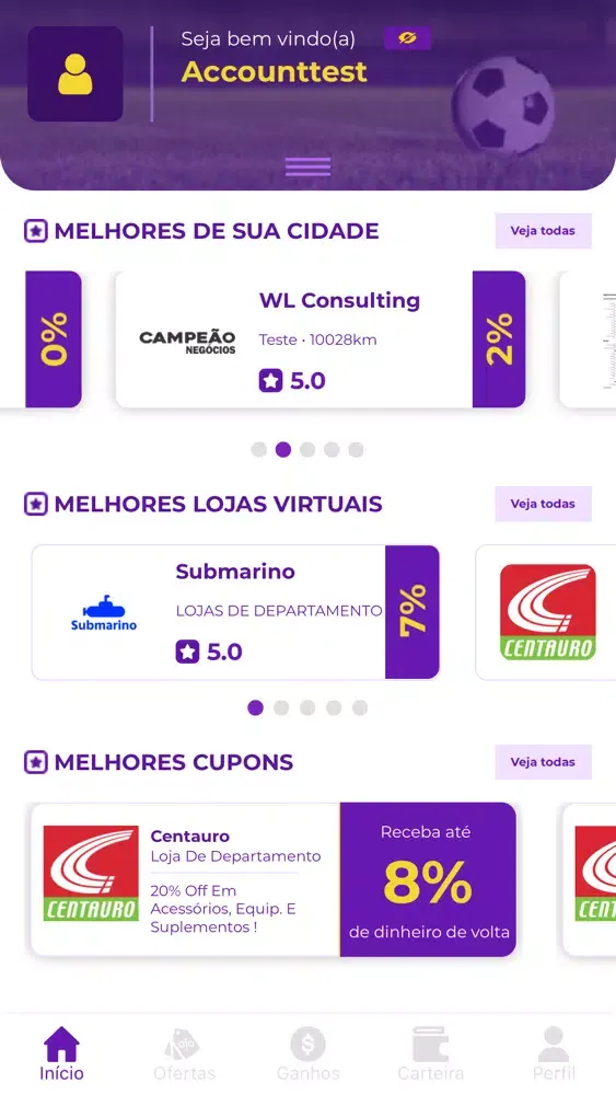 Dinheiro Campeão سکرین شاٹس