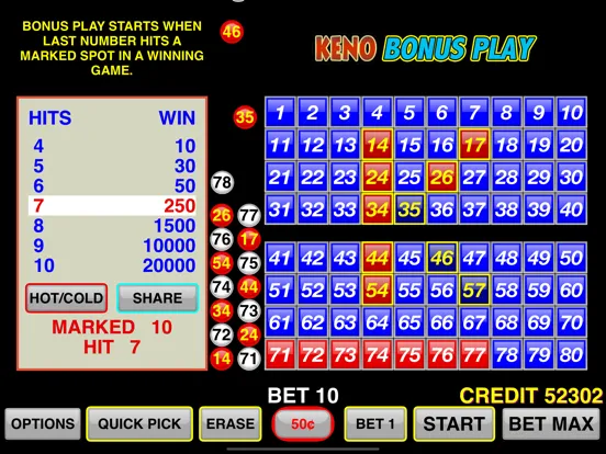 Keno Bonus Play iPad  স্ক্রিনশট